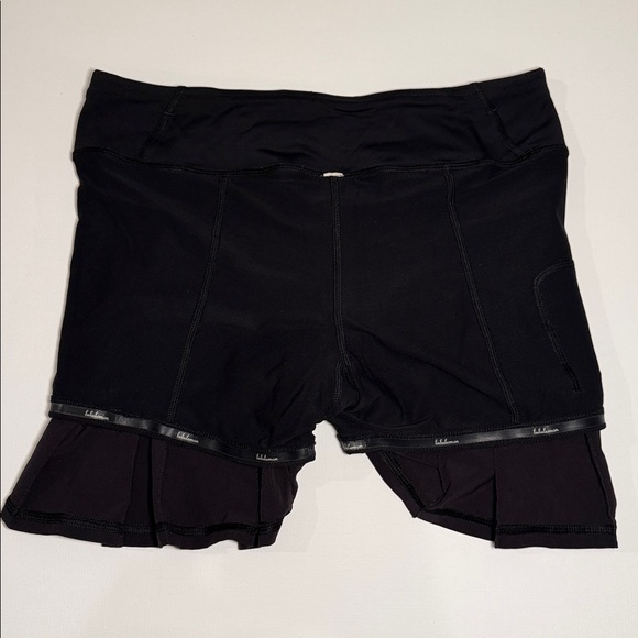 Lululemon Pace Setter tennis Skort. Sz 4 Black - Picture 7 of 9